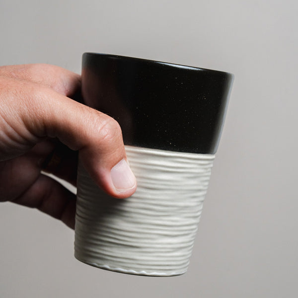 Ceramic Latte Cup - Wave Series 9.1 oz