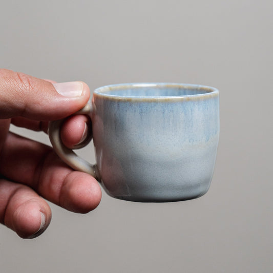 Espresso Cup With Handle 2.7 oz - Sky Series - Ceramona